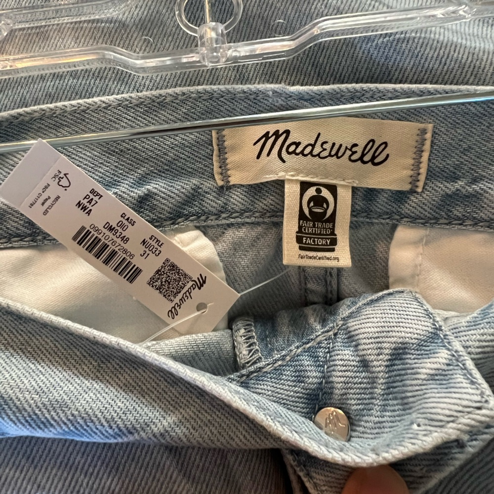 NWT: Madewell: The Harlow Wide Leg Denim Trouser Jean in Noll Wash: Size 31 - Picture 4 of 4